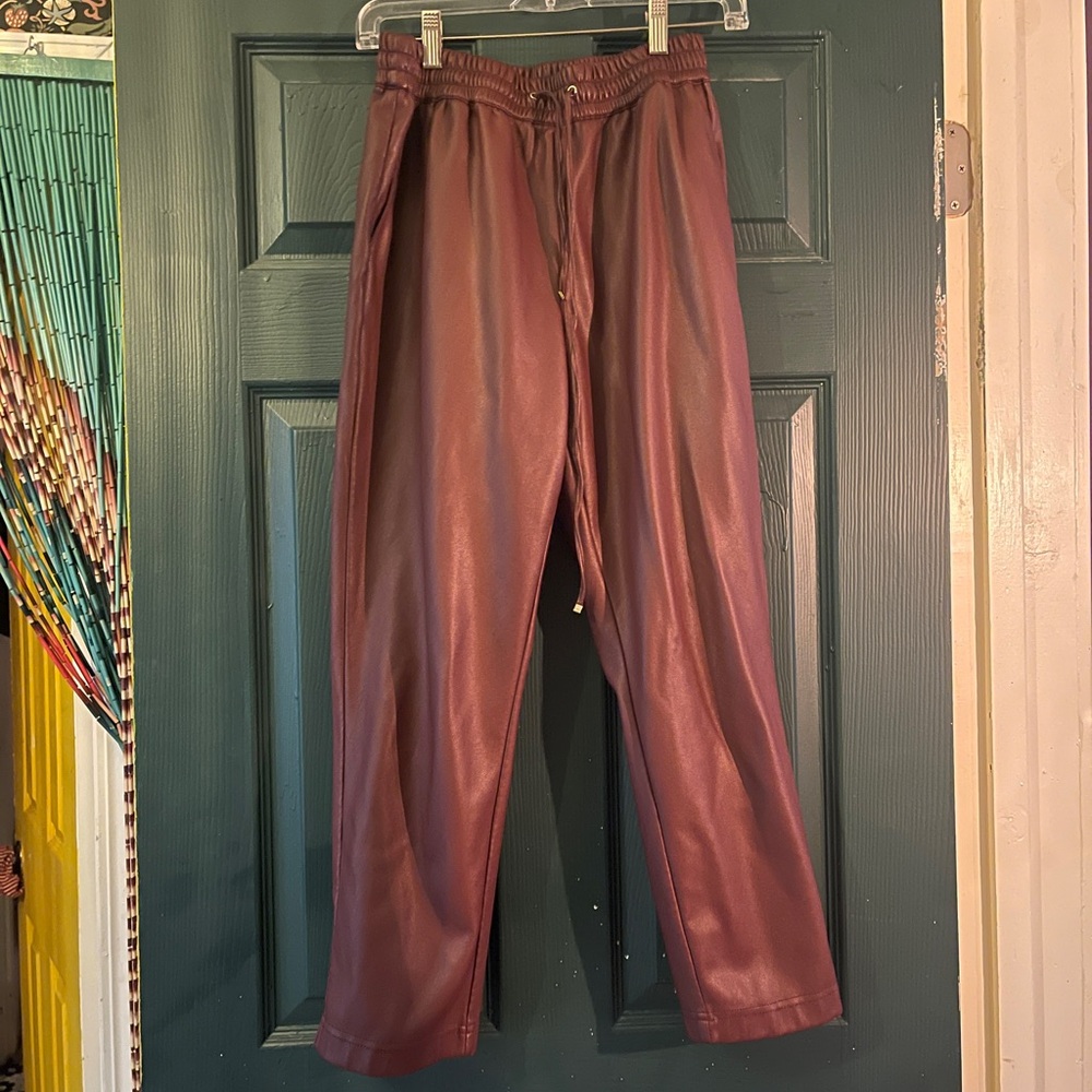 Marc New York Burgundy Relaxed Fit Joggers